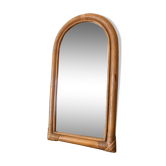 Miroir cintré en bambou 1970