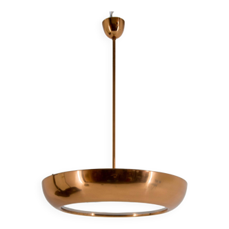 Bauhaus / Functionalist Copper Chandelier UFO, 1930s