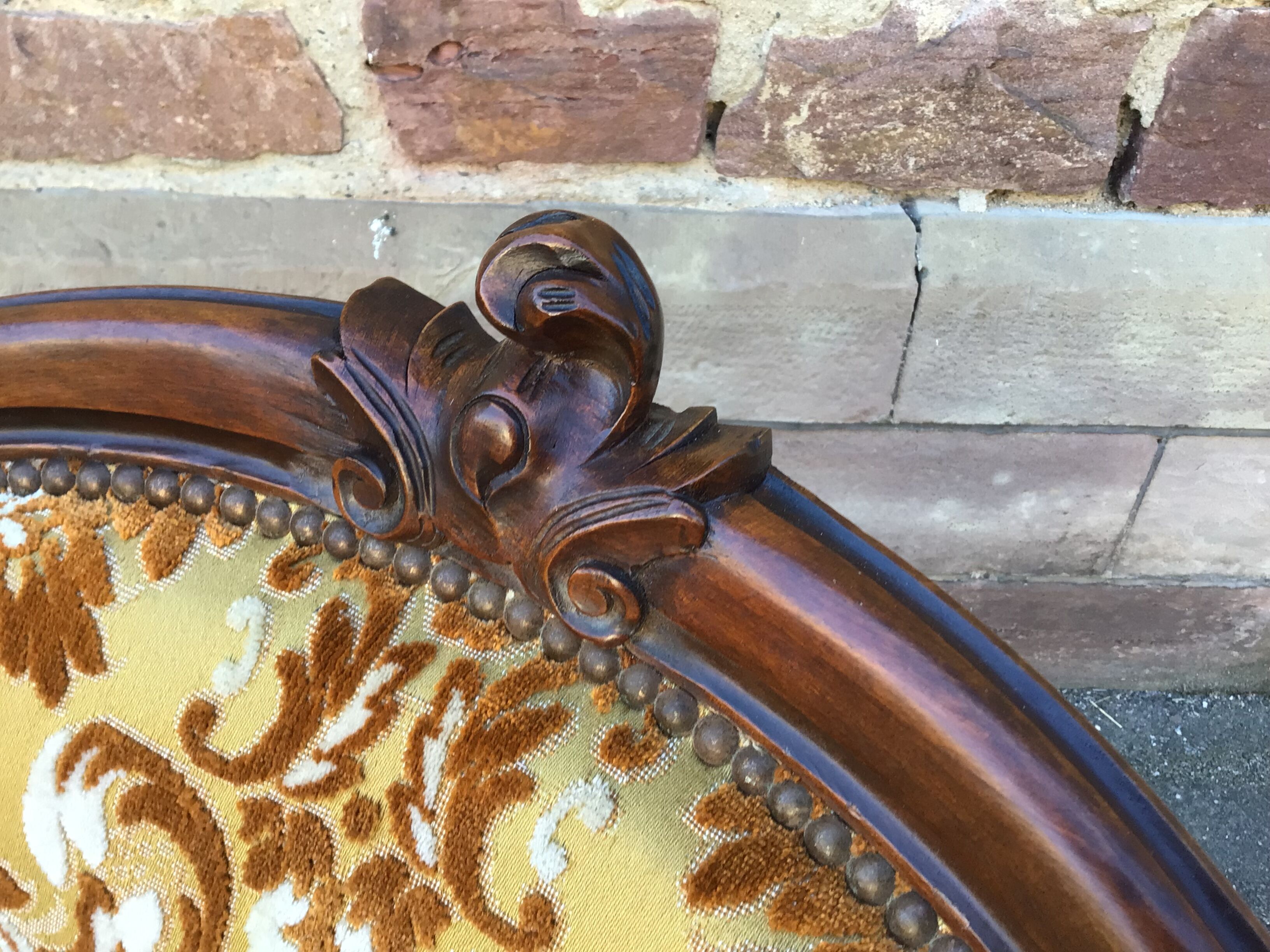 Pair of nineteenth style Louis Philippe mahogany heaters