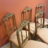 Ensemble de 6 chaises à manger en noyer Victorial