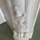 Louis XV style fireplace in white Carrara marble 19th century
