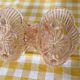Pink molded double glass salt shaker