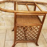 Bamboo coffee table from the 70s missing on it