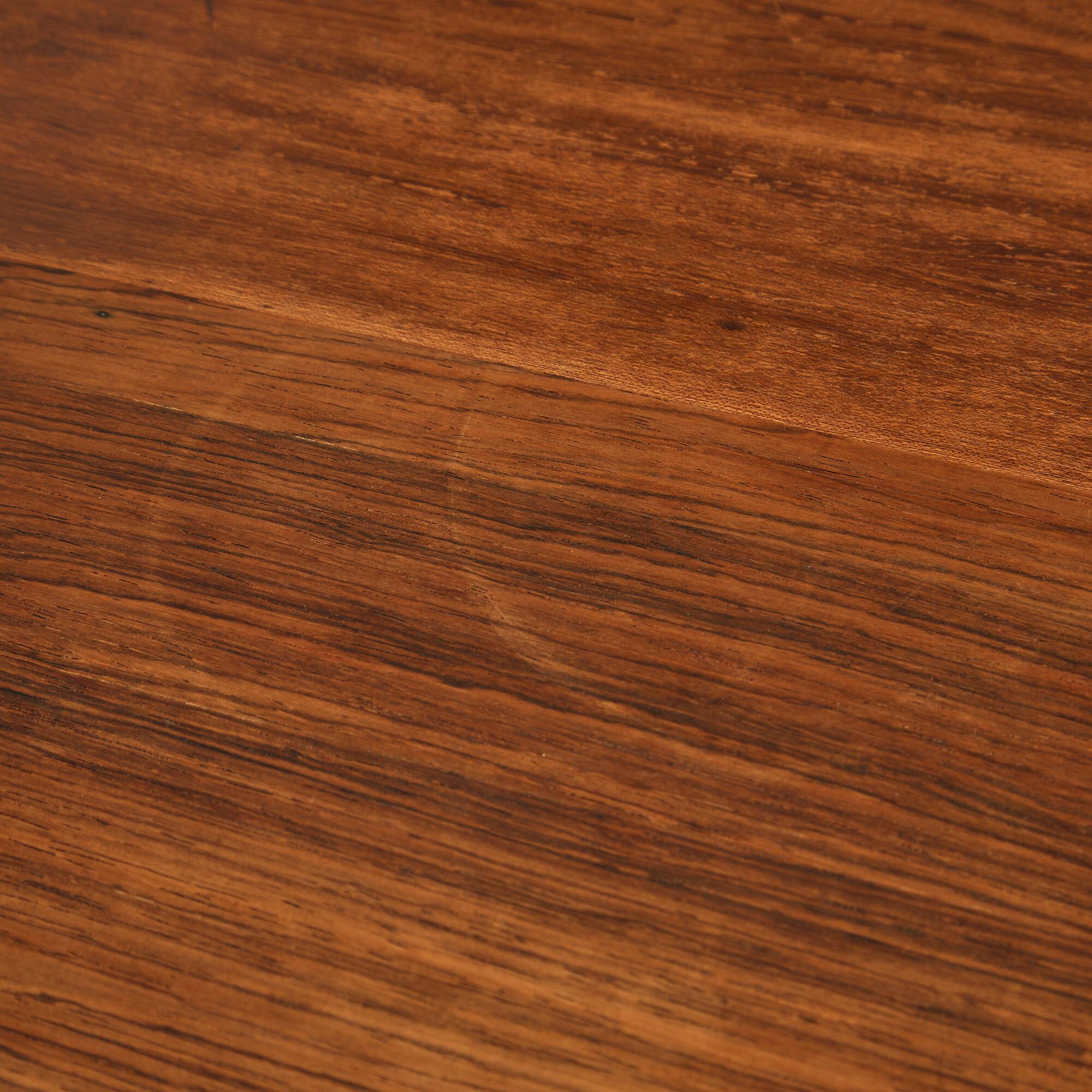 Rosewood and Teak Low Sideboard with Sliding Doors, 1960s