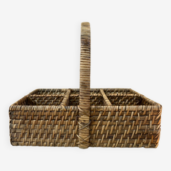 Wooden glass basket