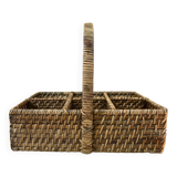 Wooden glass basket