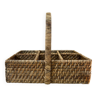 Wooden glass basket