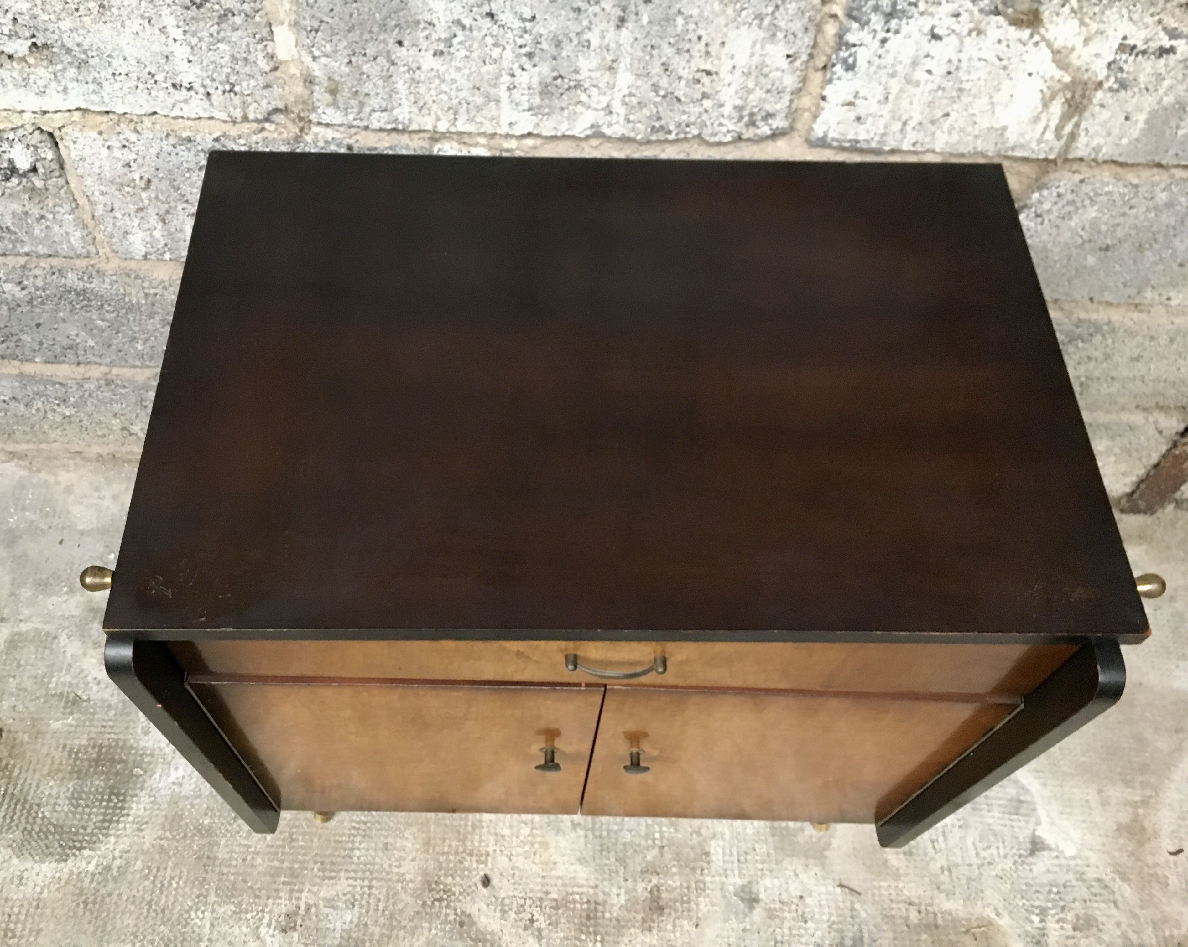 tv/hifi furniture enfilade bahut buffet vintage feet compass 1960