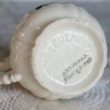 Vintage Sarreguemines “Amazonas” hand-painted milk jug