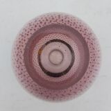 Murano mauve bubble glass vase