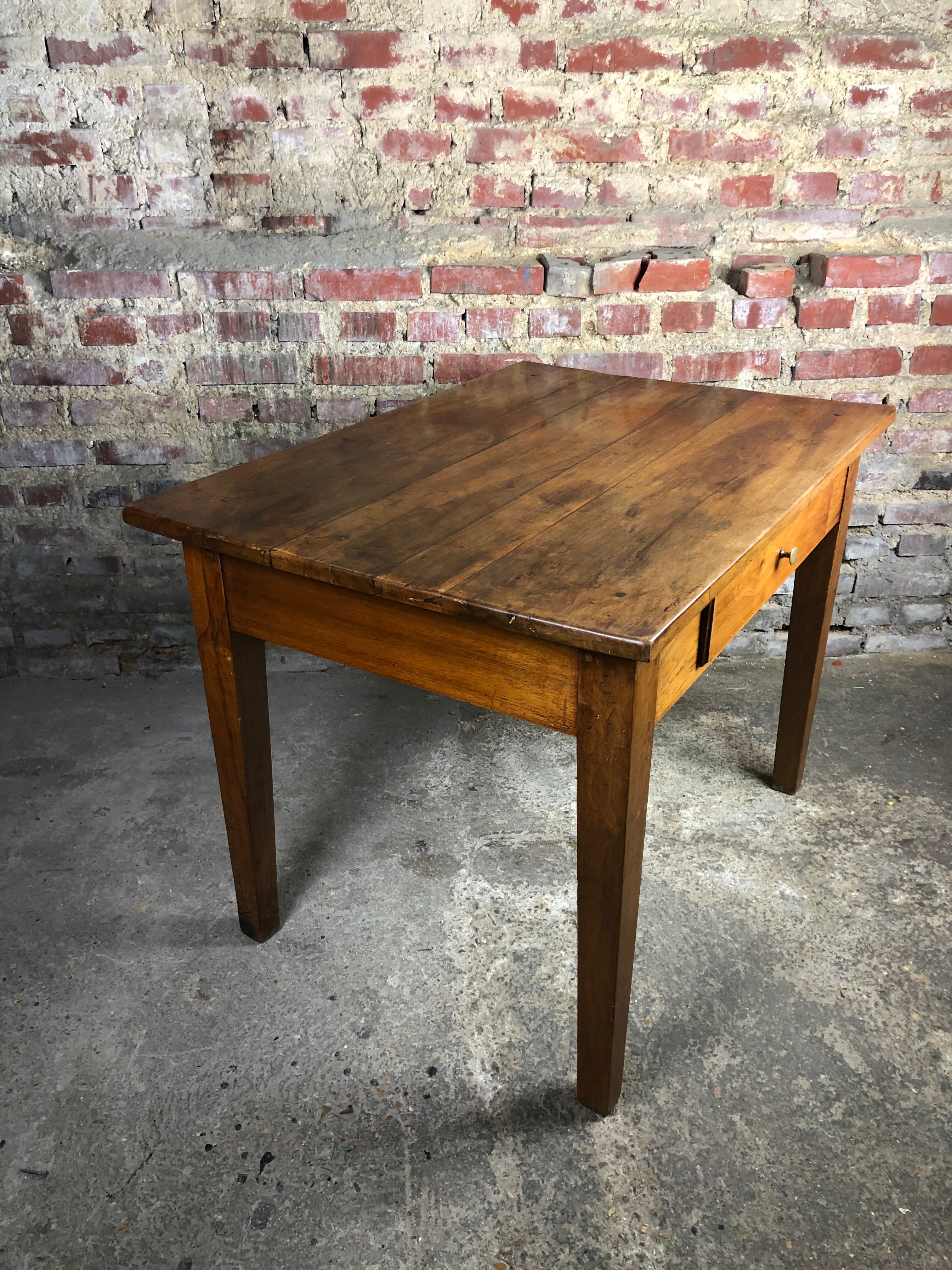 1900s walnut farmhouse/desk table
