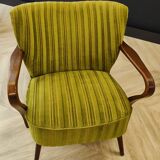 Two mid century cocktail chairs, vintage