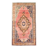5x9 Pink & Navy Blue Soft Pastel Persian Rug, 152x272Cm SK 20089