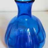 Trio of vintage blown glass soliflore vases