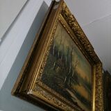Tableau sous bois XIXème