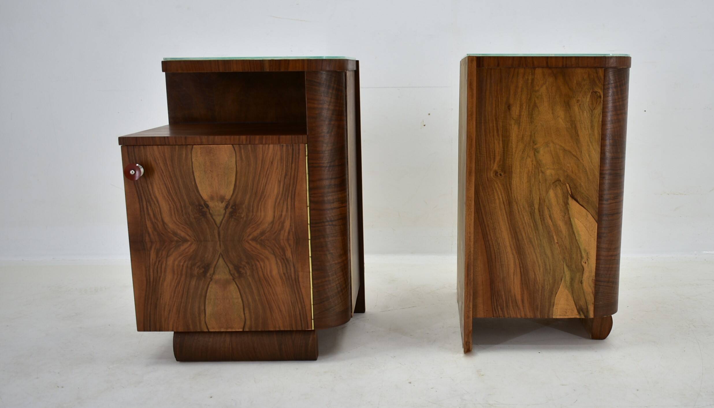 1938s,  Pair of art deco bedside table , Czechoslovakia