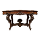 Violin-shaped pedestal table in mahogany and white marble, Napoleon III period
