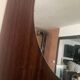 Scandinavian teak mirror from the 60s