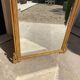 Miroir biseauté napoléon iii de style rocaille xixe, grand modèle, en bois doré