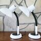 Pair of identical desk or bedside lamps 1970