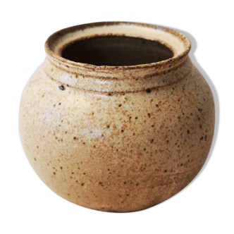 Vase pot en grès vintage