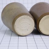 Three cups in stoneware Digoin