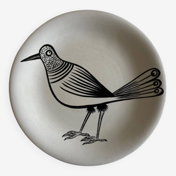 Plat oiseau dessiné par  Robert Picault vers 1973