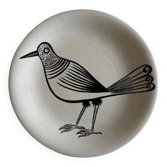 Plat oiseau dessiné par  Robert Picault vers 1973