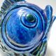 Rimini Blue Ceramic Fish Money Box by Bitossi, Italy