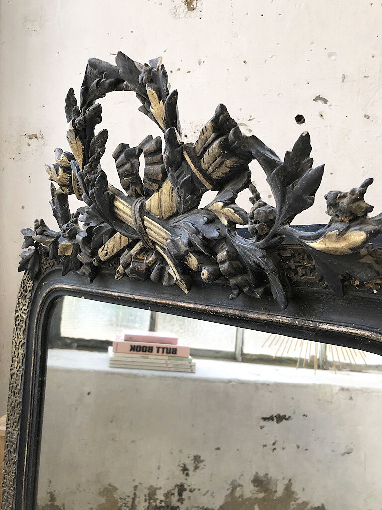 Louis Philippe mirror with pediment - 136x83cm