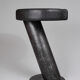 Solid wood sculptural side table, original contemporary design, logniture