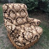 Vintage velvet armchair