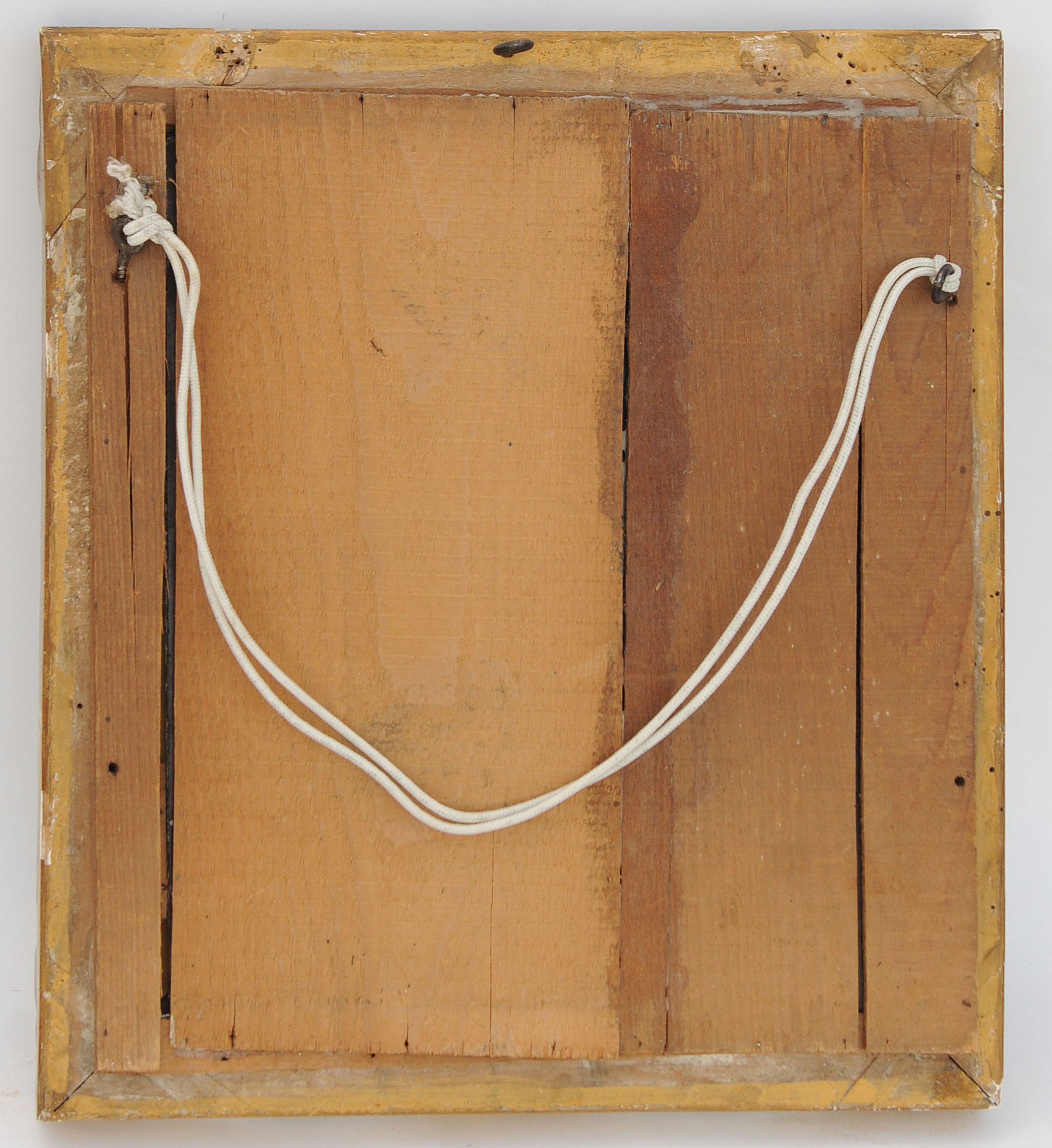 Small mirror frame in gilded wood 36 X 33 cm