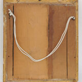 Small mirror frame in gilded wood 36 X 33 cm