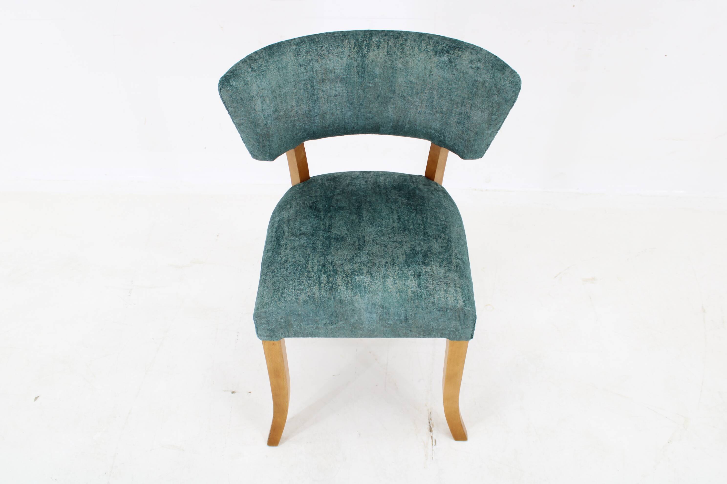 1950s Side Chair in Velvet , Italy