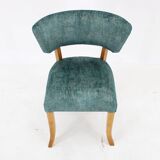 1950s Side Chair in Velvet , Italy