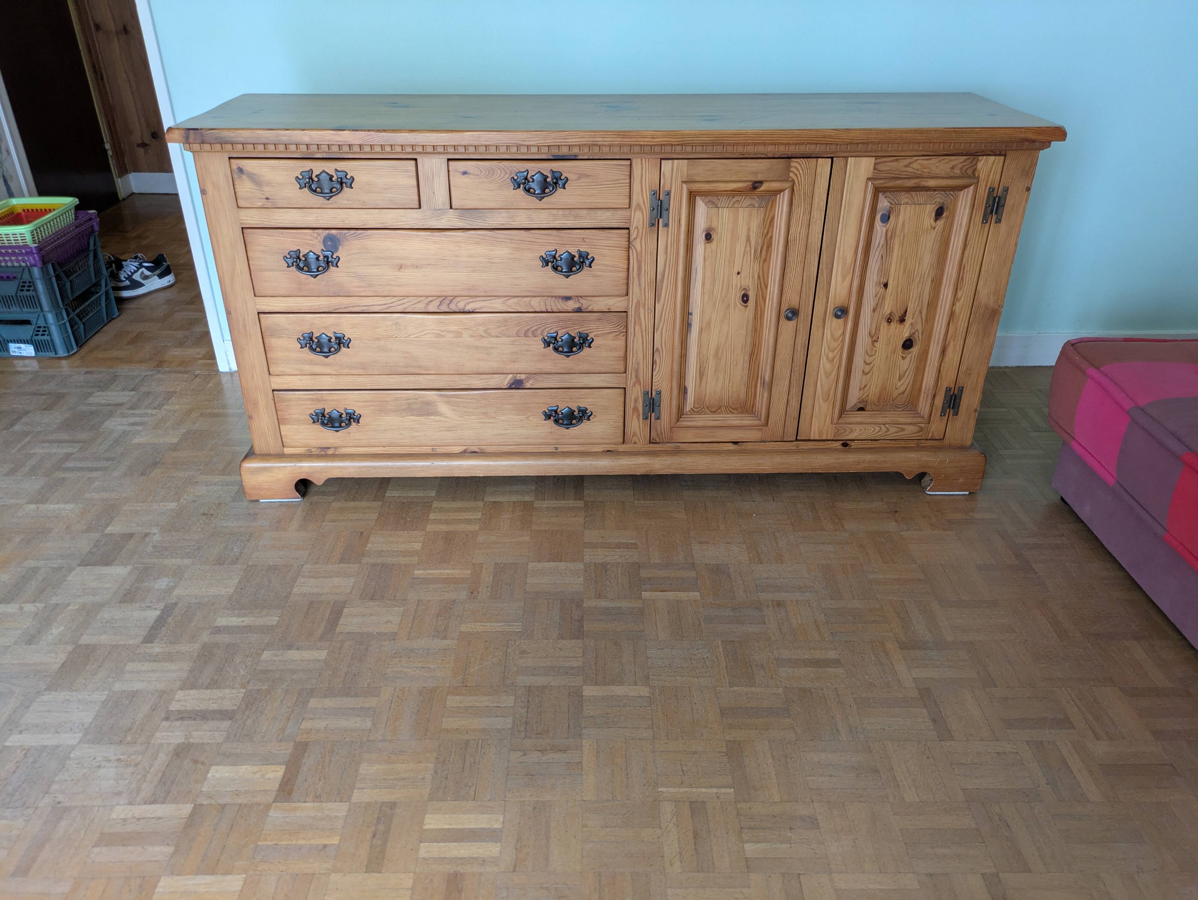 Grand buffet en bois massif 180 cm – Fabrication Bostic