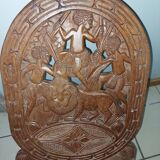 Carved African chair