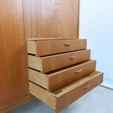 Vintage Scandinavian teak wall unit