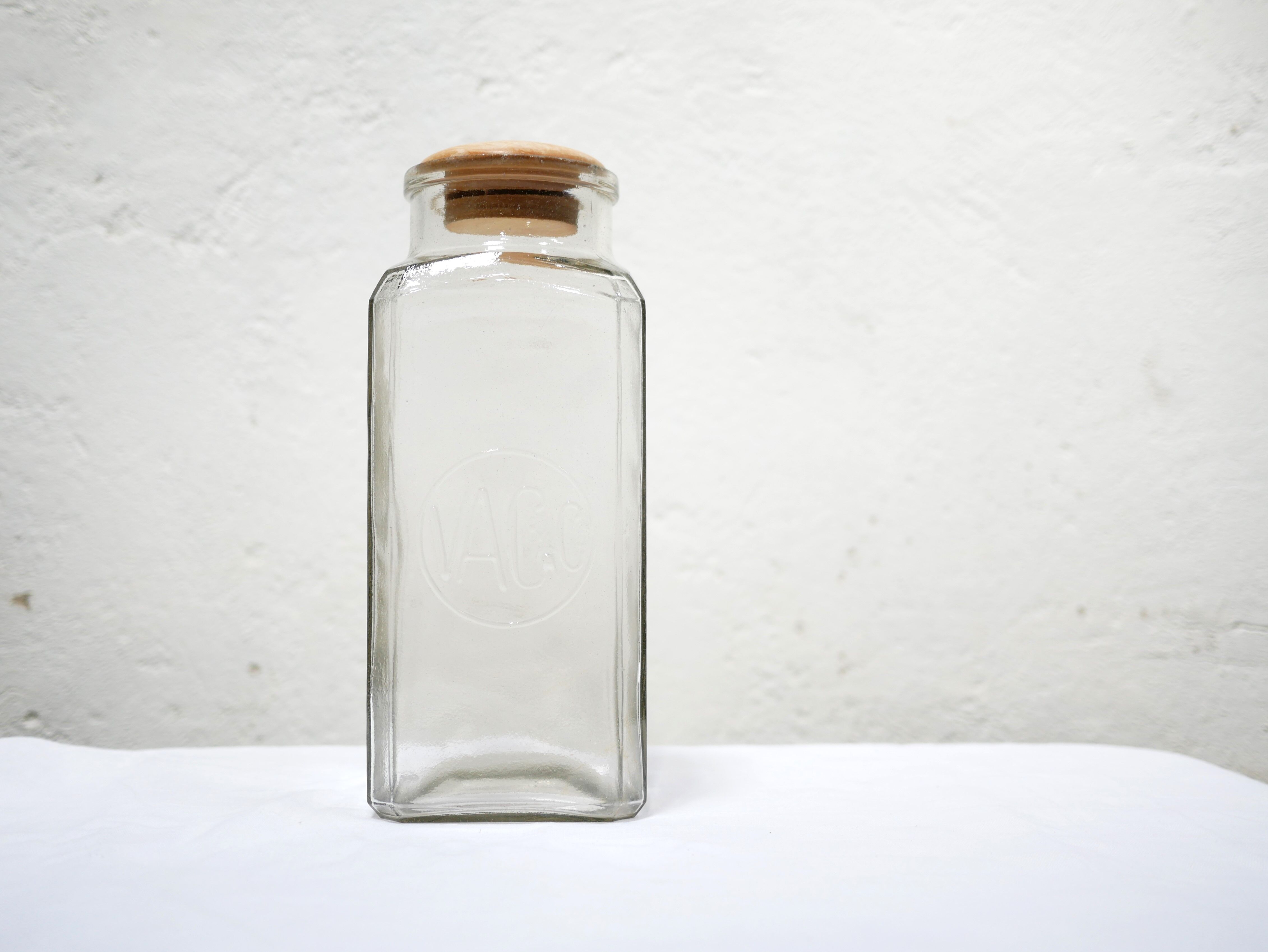 Vintage glass jar by et Compagnie