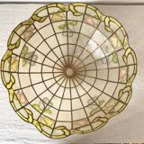 Flower suspension in mother-of-pearl and brass 48 cm