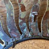 Golden sun mirror 50cm from the 70s.