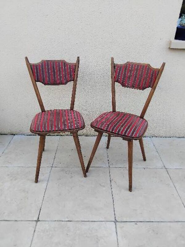 Paire de chaise vintage année 80