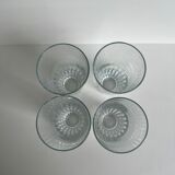 Set of 4 glasses with orangeade H: 12,5cm