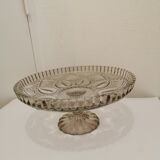 Antique glass compotier