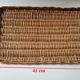 Vintage braided wicker platter