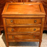 Small secretary English donkey back office Madame 3 drawers