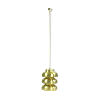 Ceiling light in brass, 205cm, Czechoslovakia 1960s