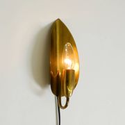 Beautiful original Mid Century Modern cone wall lamp made of brass