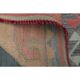 1970s Vintage Turkish Handmade Wool & Cotton Pink Runner Rug 94x306